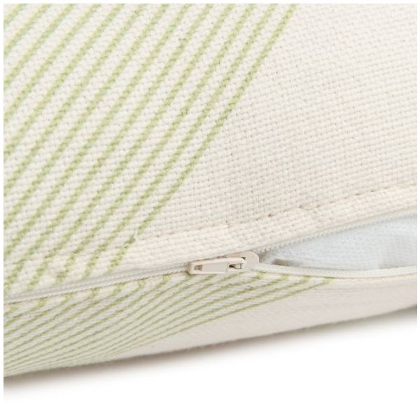 Coussin rectangulaire Remi - Rayures Vert