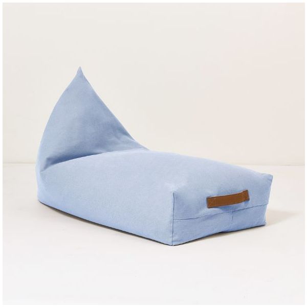 Pouf long Enfant Oasis - Bleu Baltique