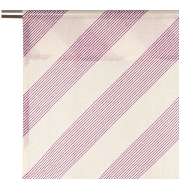 Rideau Wendy - Rayures Lilas