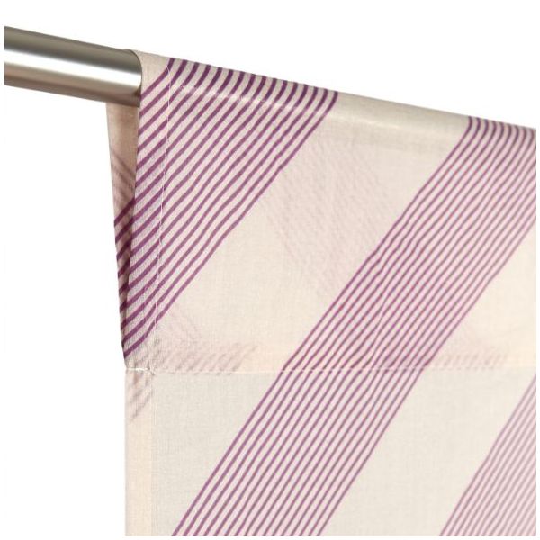 Rideau Wendy - Rayures Lilas