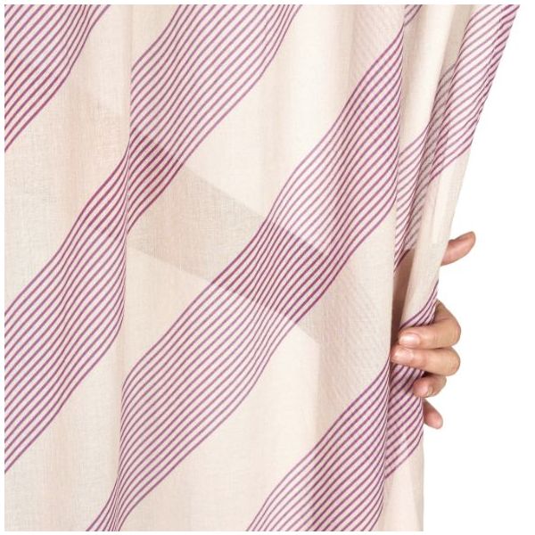 Rideau Wendy - Rayures Lilas