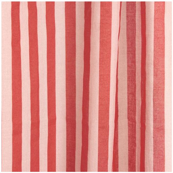 Rideau Wendy - Rayures Rouge