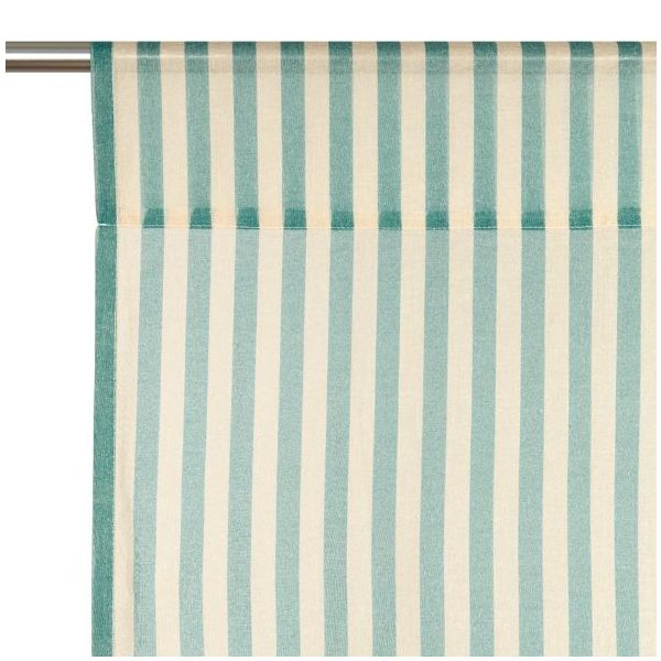 Rideau Wendy - Rayures Turquoise
