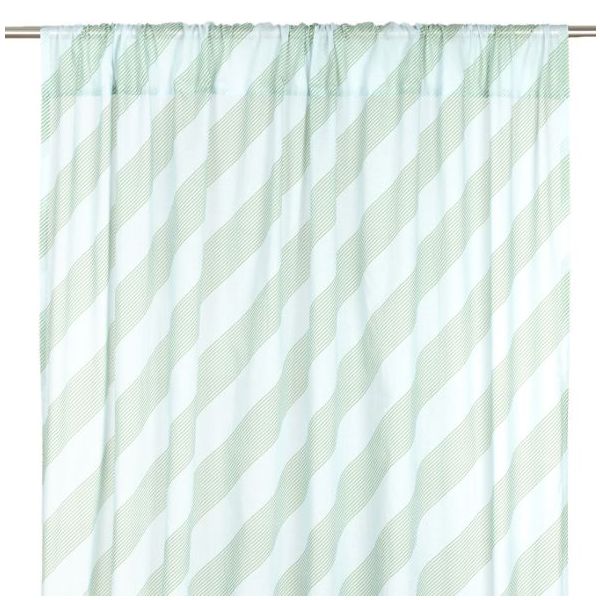 Rideau Wendy - Rayures Vert