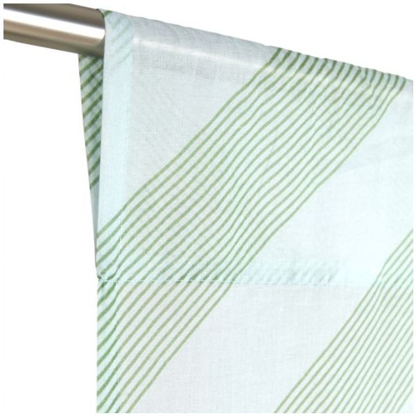 Rideau Wendy - Rayures Vert