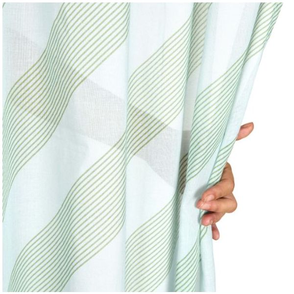 Rideau Wendy - Rayures Vert