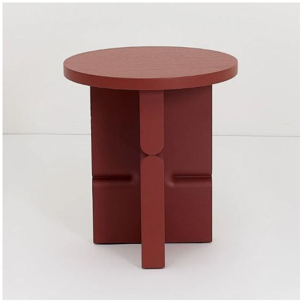Tabouret / Table d'appoint Noon - Rouge Brûlé