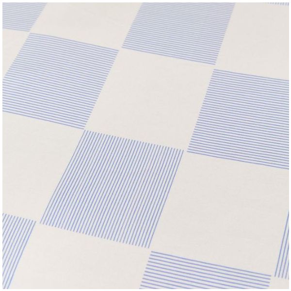 Housse de couette Sheldon 150 x 200 cm - Carreaux Bleu
