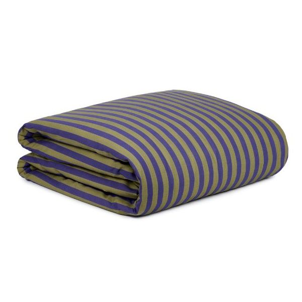 Housse de couette Sheldon 150 x 200 cm - Rayures Indigo