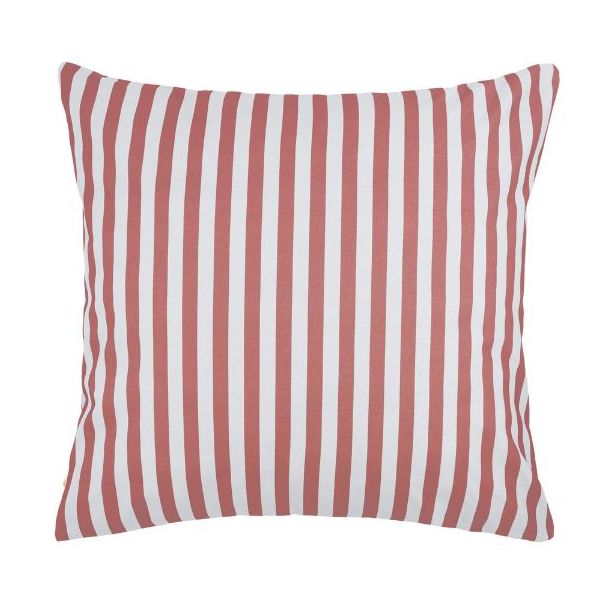 Taie d'oreiller Sheldon 60 x 60 cm - Rayures Bordeaux