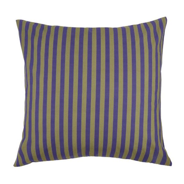 Taie d'oreiller Sheldon 60 x 60 cm - Rayures Indigo