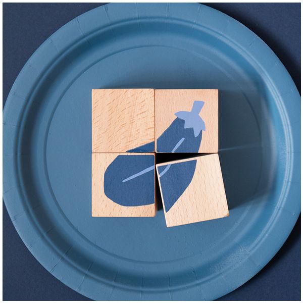 Veggies Wooden Cubes