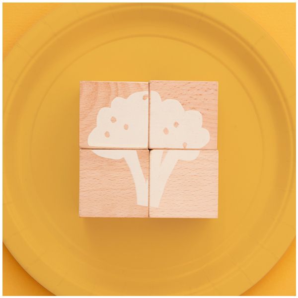 Veggies Wooden Cubes