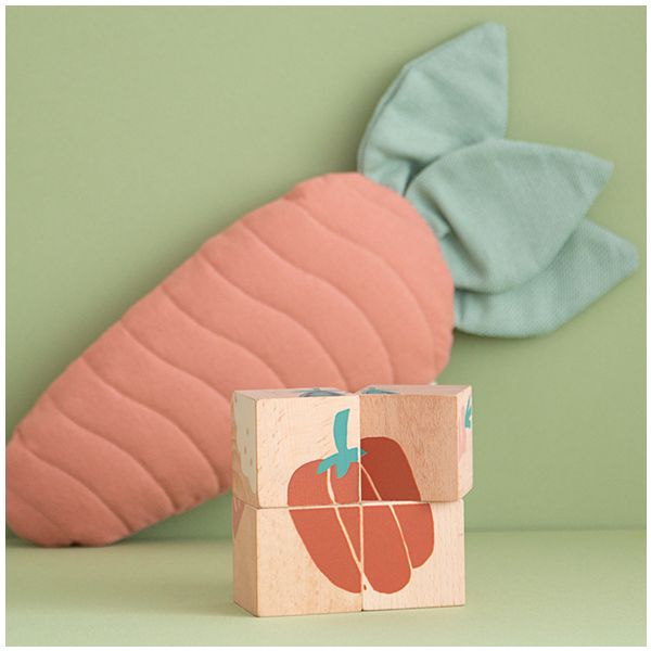 Veggies Wooden Cubes