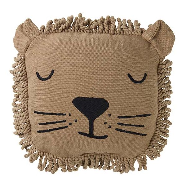 Coussin brodé Lion - Sésame