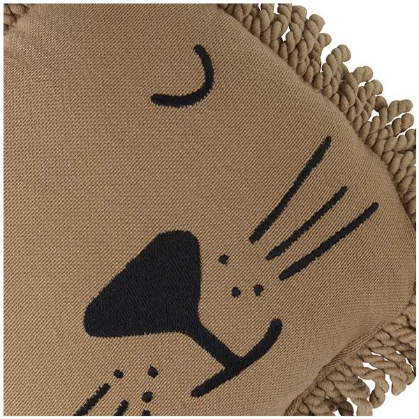Coussin brodé Lion - Sésame