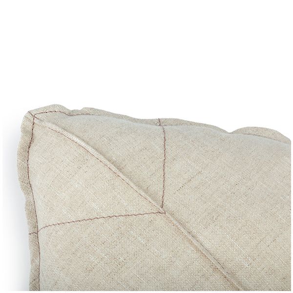 Coussin Feuille - Lin Greige
