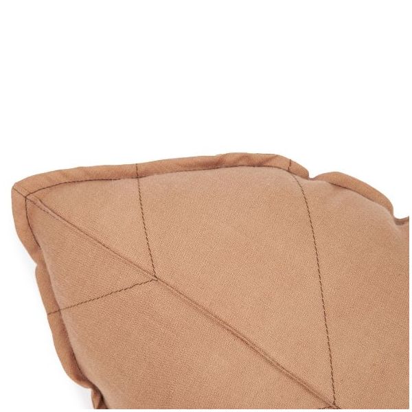 Coussin Feuille - Lin Noisette