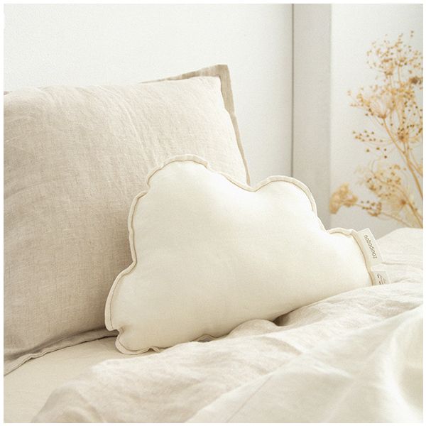 Coussin Nuage - Lin Blanc Cassé