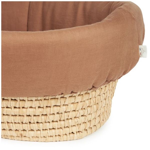 Parure pour couffin en palme - Lin Noisette