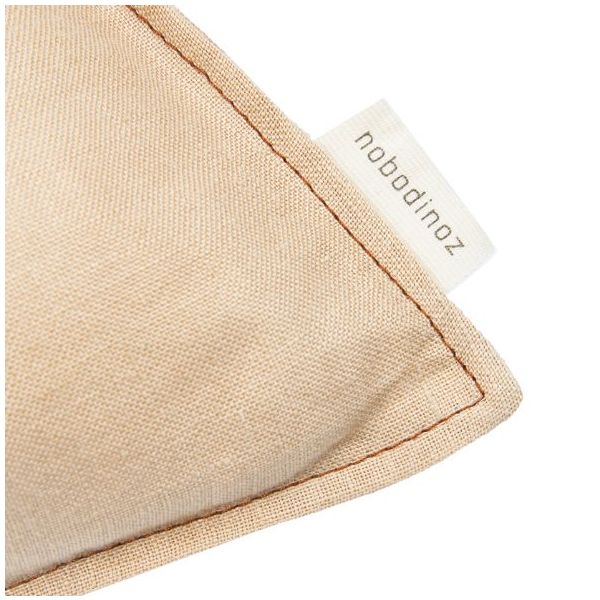Coussin rectangulaire brodé - Lin Sable