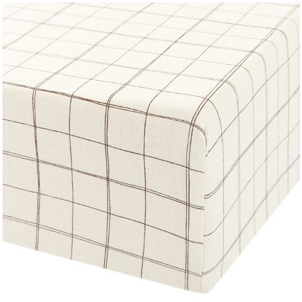 Drap housse 70 x 140 cm - Carreaux Naturel