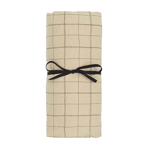 Drap housse 70 x 140 cm - Carreaux Vert Clair