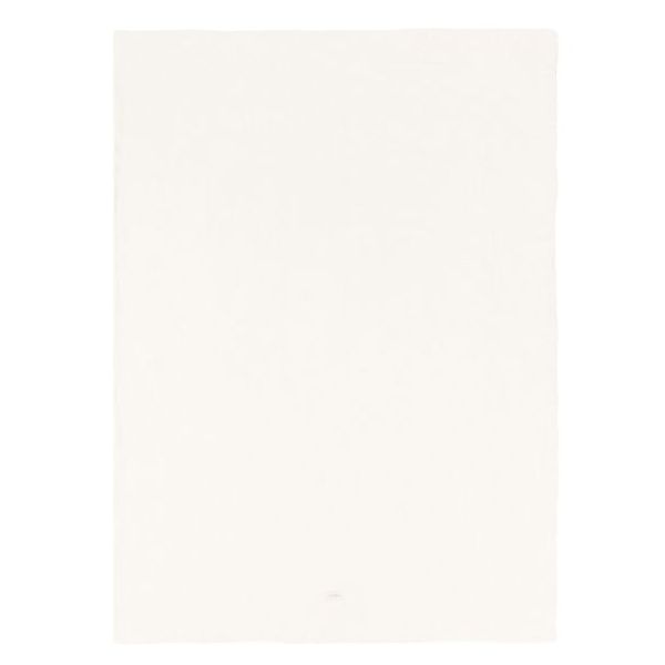 Housse de couette 100 x 140 cm - Lin Carreaux Blanc Cassé