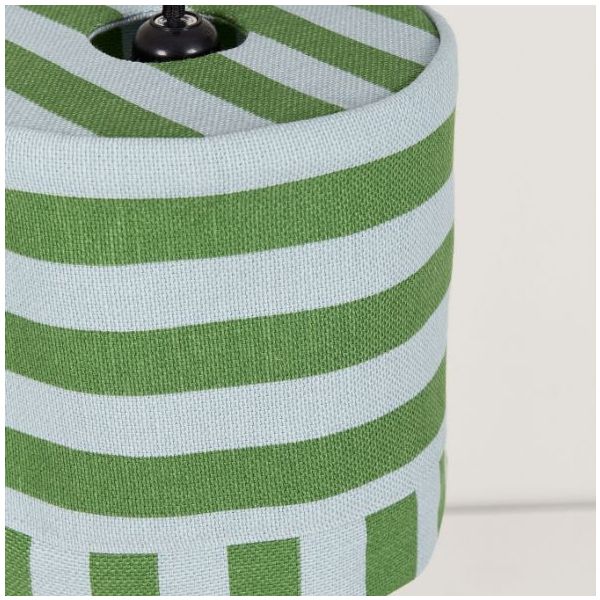 Linda Lampshade - 20 cm - Stripes Green / Blue