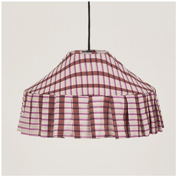 Abat-jour Nicole - 50 cm - Mosaïque Rouge / Marron