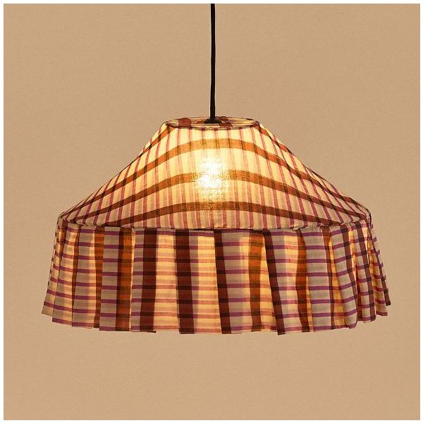 Abat-jour Nicole - 50 cm - Mosaïque Rouge / Marron