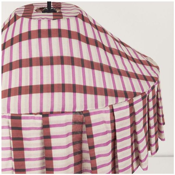 Abat-jour Nicole - 50 cm - Mosaïque Rouge / Marron