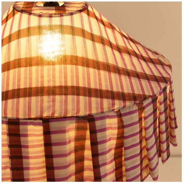 Abat-jour Nicole - 50 cm - Mosaïque Rouge / Marron