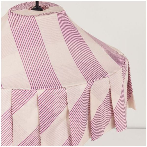 Abat-jour Nicole - 50 cm - Rayures Lilas