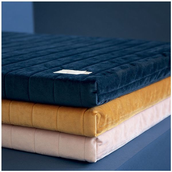 Matelas de sol Velours Zanzibar - Bleu Nuit