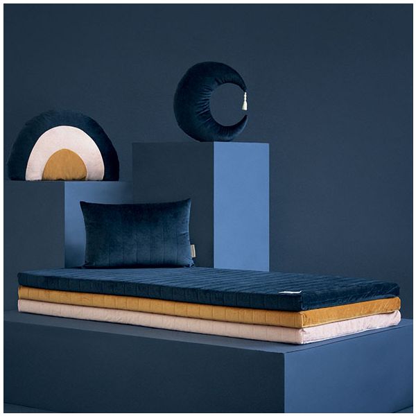 Matelas de sol Velours Zanzibar - Bleu Nuit