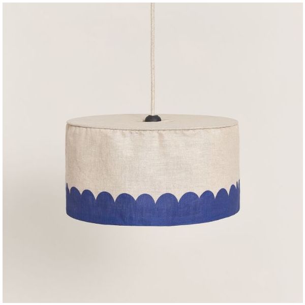 Vibes Lampshade - 40 cm - Linen Blue