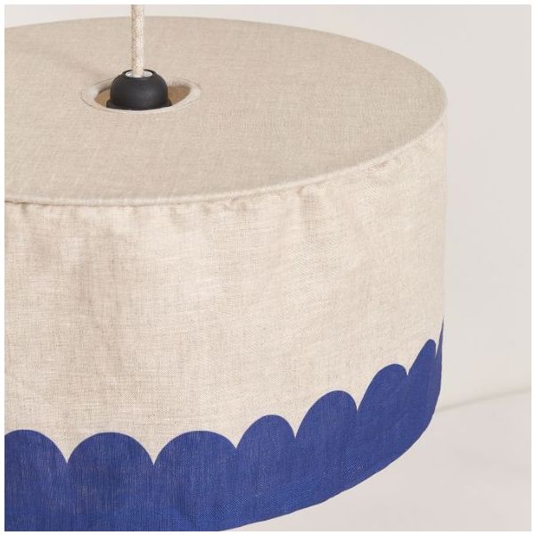 Vibes Lampshade - 40 cm - Linen Blue