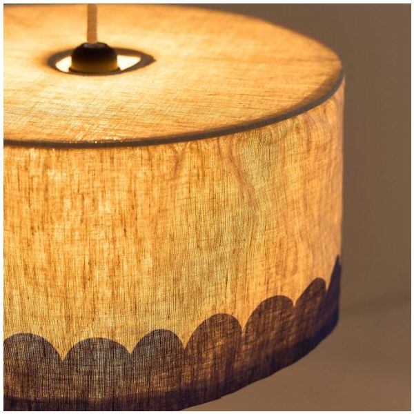 Vibes Lampshade - 40 cm - Linen Blue