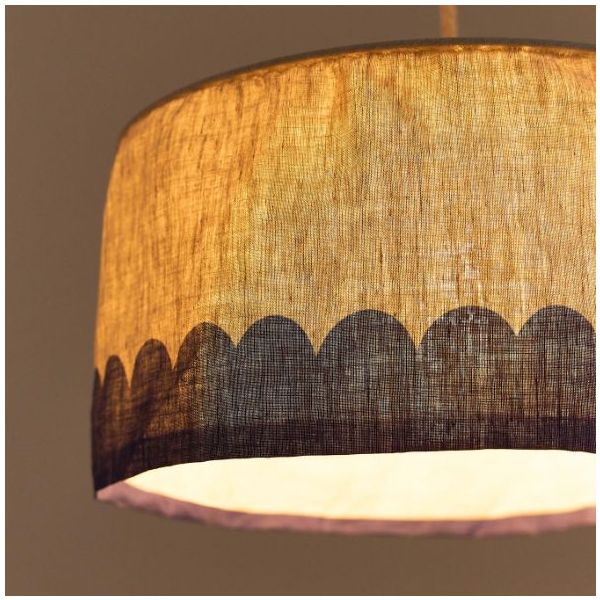 Vibes Lampshade - 40 cm - Linen Blue