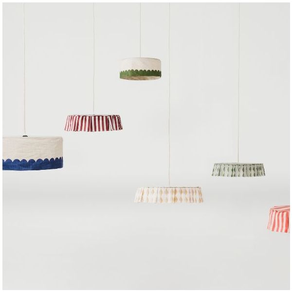 Vibes Lampshade - 40 cm - Linen Blue