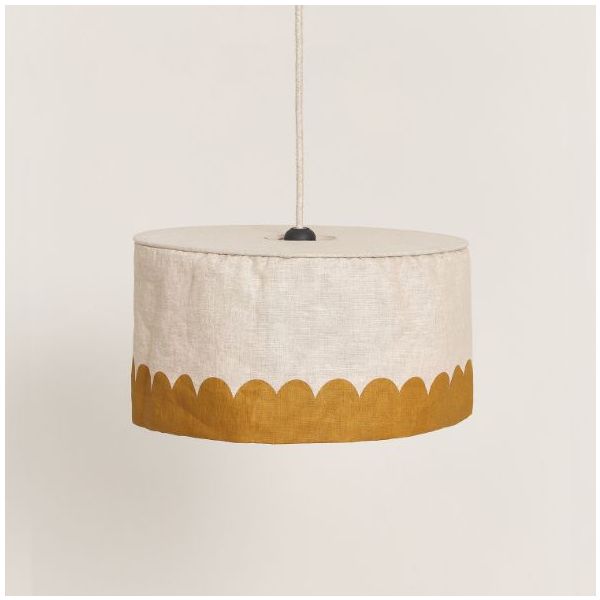 Vibes Lampshade - 40 cm - Linen Mustard