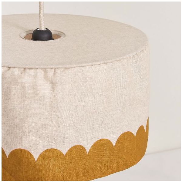 Vibes Lampshade - 40 cm - Linen Mustard