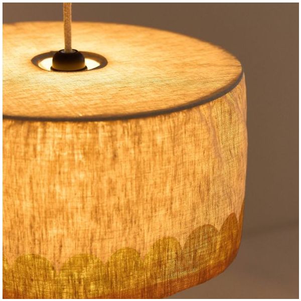 Vibes Lampshade - 40 cm - Linen Mustard