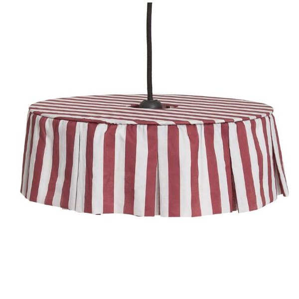 Vibes Lampshade - 40 cm - Stripes Maroon