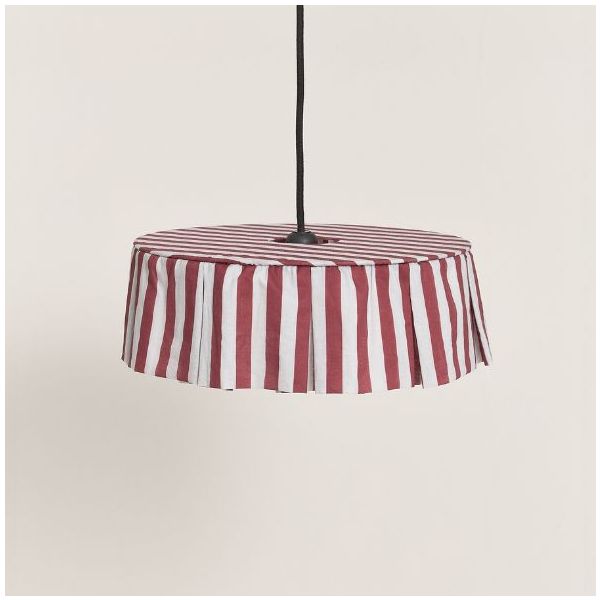 Vibes Lampshade - 40 cm - Stripes Maroon