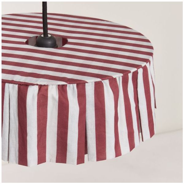 Vibes Lampshade - 40 cm - Stripes Maroon