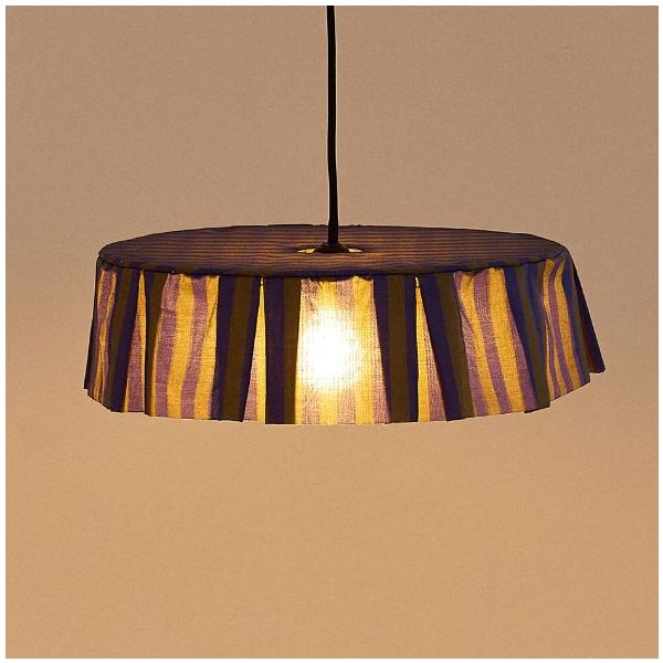 Vibes Lampshade - 40 cm - Stripes Indigo