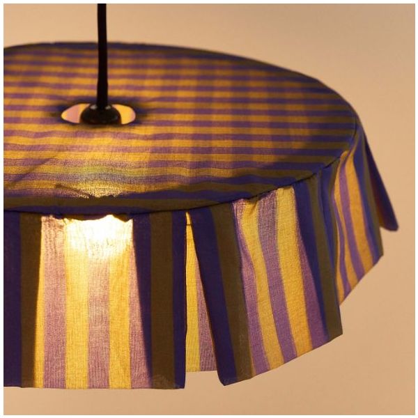 Vibes Lampshade - 40 cm - Stripes Indigo