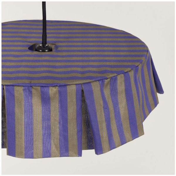 Vibes Lampshade - 40 cm - Stripes Indigo